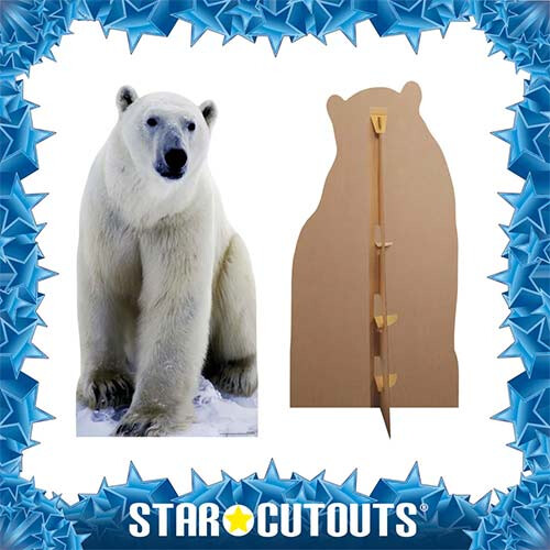 Polar Bear Lifesize Cardboard Cutout - 176cm 1