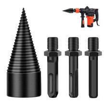 Firewood Log Splitter Drill,Splitting Wood Cone Drill Bit,Wood Splitter Drill Bits