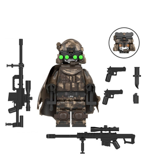 6-piece military series special forces commando children's building block model 2
