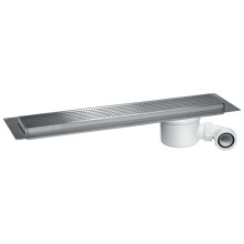 McAlpine 700mm Shower Channel Drain - Square Grid Pattern