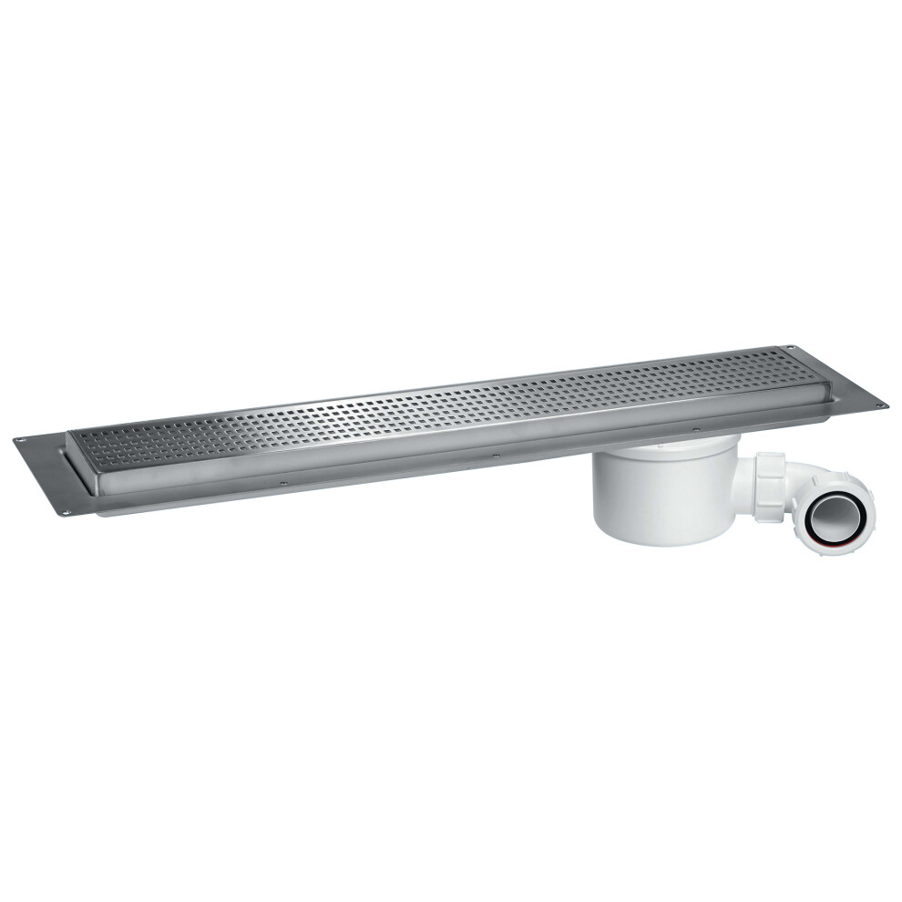 McAlpine 700mm Shower Channel Drain - Square Grid Pattern