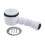 McAlpine McAlpine 3 Pin Shower Trap + Flex Adaptor - White Plastic 1
