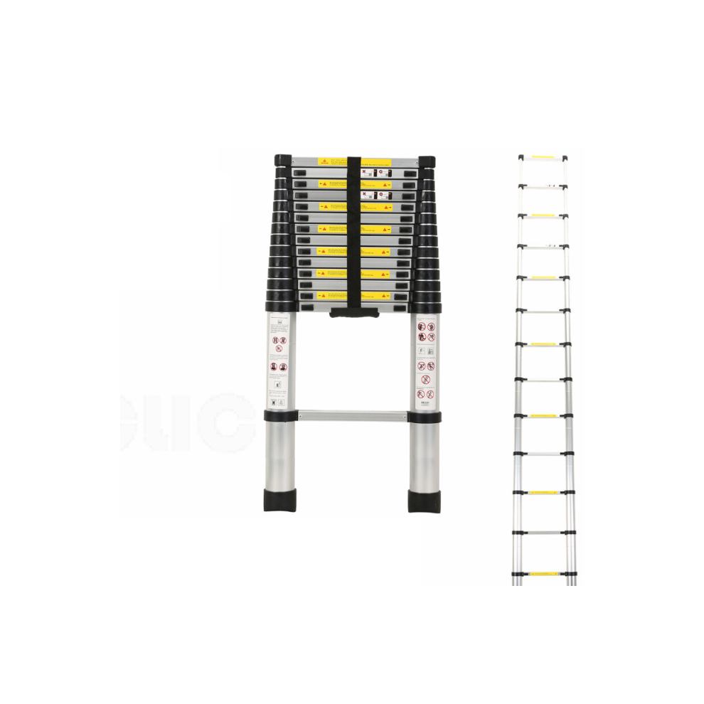 (5.2M Telescopic Ladder) 2.6/3.2/3.8/4.4/5.2M Aluminium Telescopic Ladder