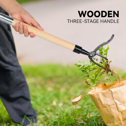 Manual Weeder with Wood Handle 1