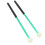 2 Pcs Green Timpani Mallet Alloy Handle Soft Wool Head 13