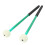 2 Pcs Green Timpani Mallet Alloy Handle Soft Wool Head 12