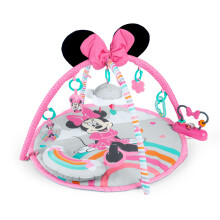 DISNEY BABY -MINNIE- Krabbeldecke mit entwicklungsförderndem Bogen und sensorischen sowie musikalischen Spielzeugen, Geschenk für Babys