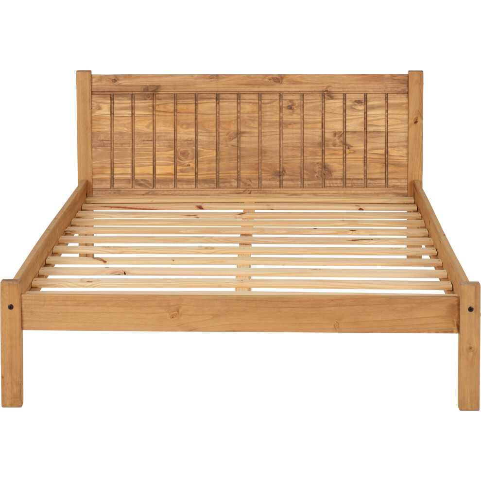 Seconique Maya 4Ft6 Double Bed Distressed Waxed Pine