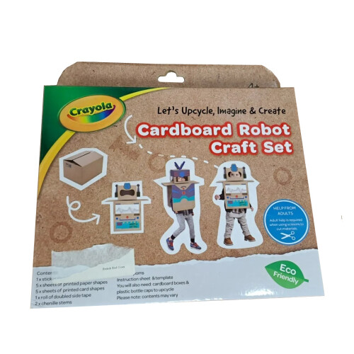 Crayola Crayola Lets Upcycle Imagine & Create Cardboard Robot Craft Set