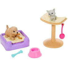 Barbie Puppy & Kitten Accessory Play Set New Kids Childrens Toy