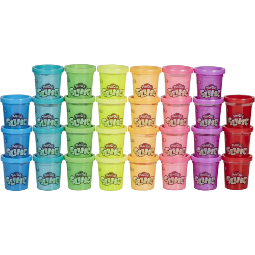 Play-Doh Play-Doh Slime 30 Can Pack Assorted Rainbow Colours None Toxic Safe Mess Free