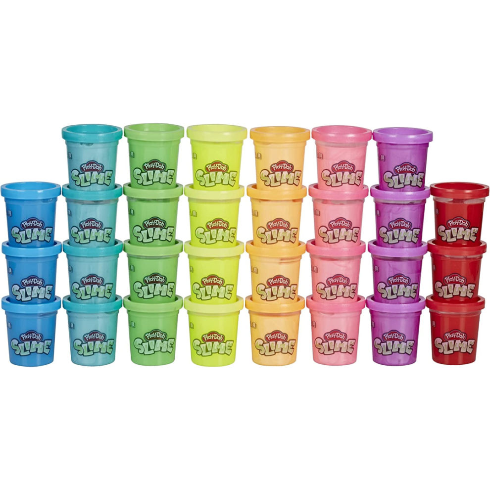 Play-Doh Slime 30 Can Pack Assorted Rainbow Colours None Toxic Safe Mess Free