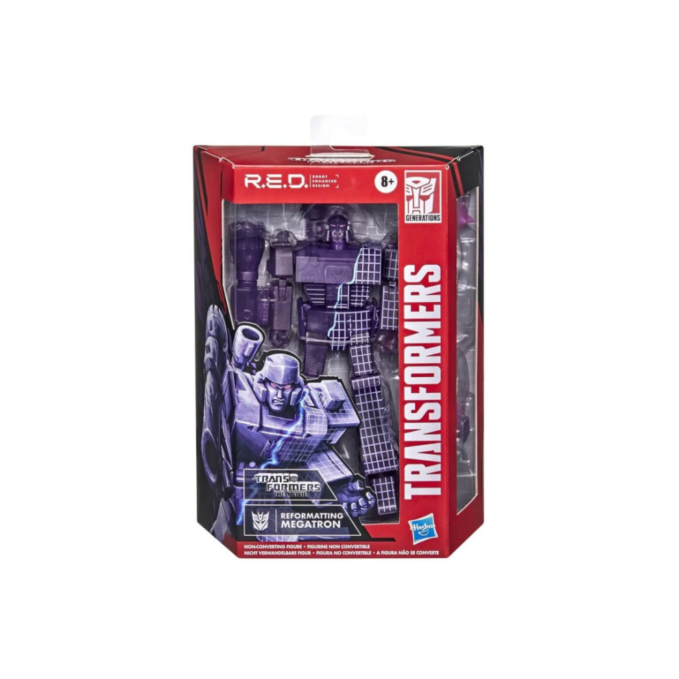 Hasbro Transformers R.e.d. Robot Enhanced Design Reformatting Megatron Action Figure Red