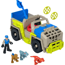 Fisher-Price Imaginext Jurassic World Dinosaur Set med Dino Truck & Figur för Lek Barn 3+ År