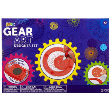 Alex Toy Gear Art Designer Set 8 Plastic Spinner Gears Holders 3 Gel Pens