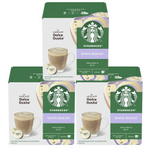 NESCAFE DOLCE GUSTO Starbucks White Mocha Coffee Pods x12 (Pack of 3, Total 36 Pods)