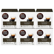 NESCAFE DOLCE GUSTO Espresso Intenso Coffee Pods x16 (Pack of 6, Total 96 Pods)