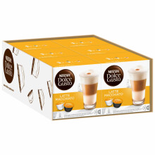NESCAFE DOLCE GUSTO Latte Macchiato Coffee Pods x16 (Pack of 6, Total 96 Pods)