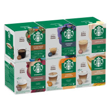 STARBUCKS Mixed Coffee Cup Variety Pack by NESCAFÉ Dolce Gusto, White and Black Coffee, Coffee Capsules 6 x 12 (72 Capsules) - Amazon Exclusive