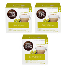 NESCAFE DOLCE GUSTO Cappuccino Coffee Pods x30 (Pack of 3, Total 90 Pods)