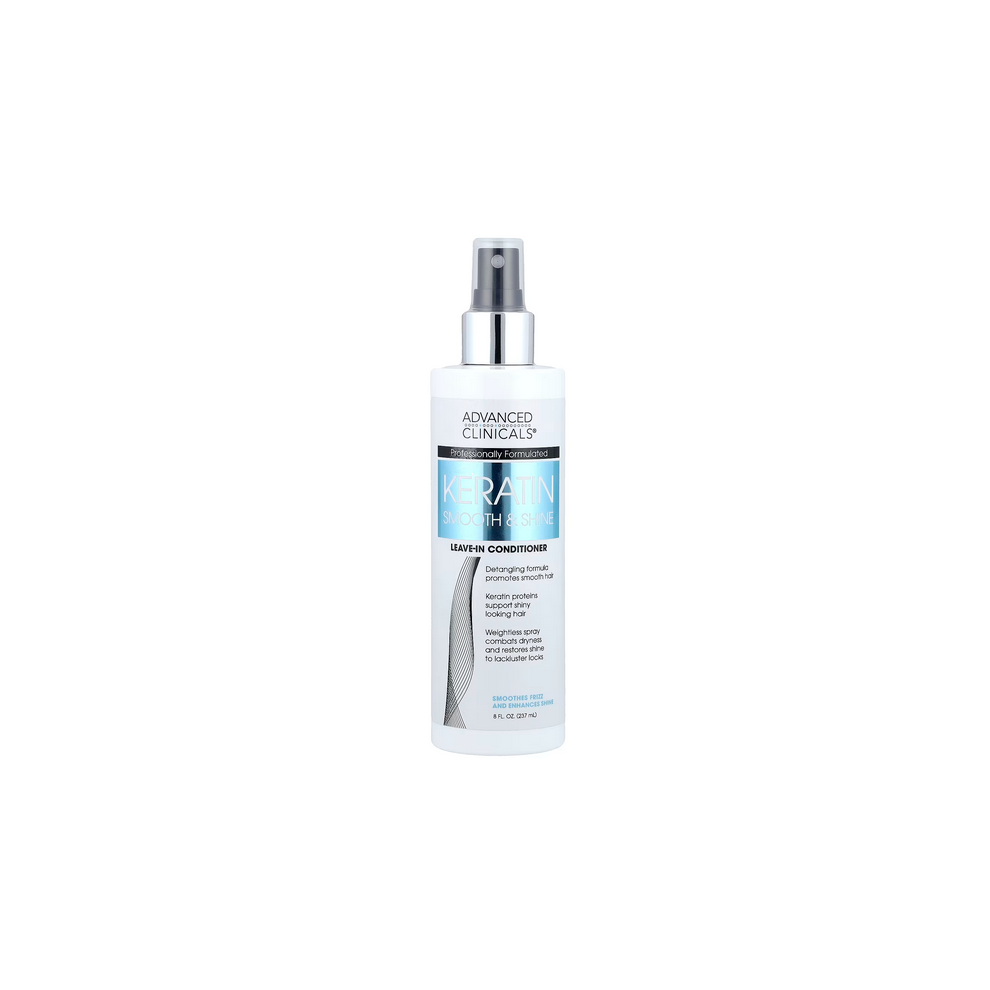 Advanced Clinicals, Keratin Smooth & Shine, Leave-In Conditioner, 237ml