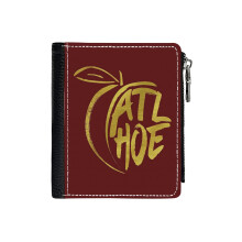 (Where Are You From_2394) Men's Women PU Leather Wallets Compact Bifold with Zipper & Multiple Card Coins Slots Black Stylish Durable Graphic Design Print for Girl Boys