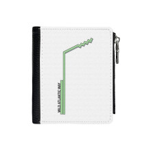 (Wild Atlantic Way Sign_7108) Men's Women PU Leather Wallets Compact Bifold with Zipper & Multiple Card Coins Slots Black Stylish Durable Graphic Design Print for Girl Boys