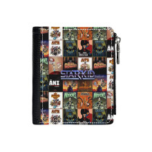 (Starkid Musicals_2799) Men's Women PU Leather Wallets Compact Bifold with Zipper & Multiple Card Coins Slots Black Stylish Durable Graphic Design Print for Girl Boys