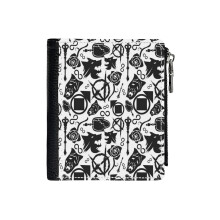 (Vampire The Masquerade – Bloodlines Clans_2628) Men's Women PU Leather Wallets Compact Bifold with Zipper & Multiple Card Coins Slots Black Stylish Durable Graphic Design Print for Girl Boys