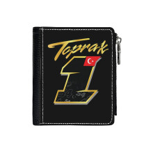 (Toprak Razgatlioglu Number 1 2022_2114) Men's Women PU Leather Wallets Compact Bifold with Zipper & Multiple Card Coins Slots Black Stylish Durable Graphic Design Print for Girl Boys