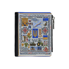 (Without You_61) Men's Women PU Leather Wallets Compact Bifold with Zipper & Multiple Card Coins Slots Black Stylish Durable Graphic Design Print for Girl Boys
