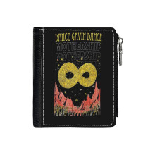 (Dance Gavin Dance Mothership Graphic Design _4240) Men's Women PU Leather Wallets Compact Bifold with Zipper & Multiple Card Coins Slots Black Stylish Durable Graphic Design Print for Girl Boys