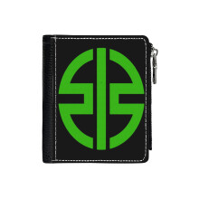 (Kawasaki H2 Flagship Logo_3516) Men's Women PU Leather Wallets Compact Bifold with Zipper & Multiple Card Coins Slots Black Stylish Durable Graphic Design Print for Girl Boys