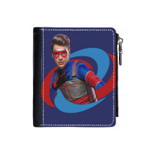 (Kid Danger Logo 2.0_795) Men's Women PU Leather Wallets Compact Bifold with Zipper & Multiple Card Coins Slots Black Stylish Durable Graphic Design Print for Girl Boys
