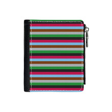 (Harlequins Rugby Striped _3336) Men's Women PU Leather Wallets Compact Bifold with Zipper & Multiple Card Coins Slots Black Stylish Durable Graphic Design Print for Girl Boys
