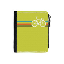(Bike Stripes Velodrome_629) Men's Women PU Leather Wallets Compact Bifold with Zipper & Multiple Card Coins Slots Black Stylish Durable Graphic Design Print for Girl Boys