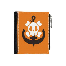 (Guilty Gear May (Orange)_7188) Men's Women PU Leather Wallets Compact Bifold with Zipper & Multiple Card Coins Slots Black Stylish Durable Graphic Design Print for Girl Boys