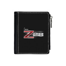 (Camaro Z28_2784) Men's Women PU Leather Wallets Compact Bifold with Zipper & Multiple Card Coins Slots Black Stylish Durable Graphic Design Print for Girl Boys