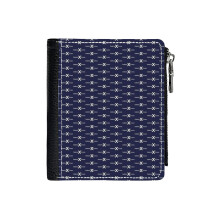 (Celebrity Cruises_506) Men's Women PU Leather Wallets Compact Bifold with Zipper & Multiple Card Coins Slots Black Stylish Durable Graphic Design Print for Girl Boys