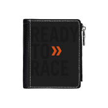 (Best Seller Ktm Ready To Race Merchandise_4646) Men's Women PU Leather Wallets Compact Bifold with Zipper & Multiple Card Coins Slots Black Stylish Durable Graphic Design Print for Girl Boys