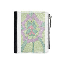 (Art Work Brian Mcneal _1327) Men's Women PU Leather Wallets Compact Bifold with Zipper & Multiple Card Coins Slots Black Stylish Durable Graphic Design Print for Girl Boys