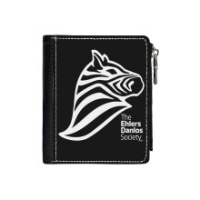 (Ehlers-Danlos Awareness _969) Men's Women PU Leather Wallets Compact Bifold with Zipper & Multiple Card Coins Slots Black Stylish Durable Graphic Design Print for Girl Boys