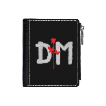 (Depeche Mode Pablho Music_2115) Men's Women PU Leather Wallets Compact Bifold with Zipper & Multiple Card Coins Slots Black Stylish Durable Graphic Design Print for Girl Boys