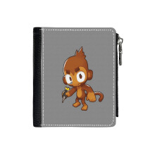 (Bloons TD6_2994) Men's Women PU Leather Wallets Compact Bifold with Zipper & Multiple Card Coins Slots Black Stylish Durable Graphic Design Print for Girl Boys