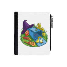 (Banjo Kazooie Simple Design_6437) Men's Women PU Leather Wallets Compact Bifold with Zipper & Multiple Card Coins Slots Black Stylish Durable Graphic Design Print for Girl Boys