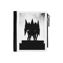 (Chromatica Ball _661) Men's Women PU Leather Wallets Compact Bifold with Zipper & Multiple Card Coins Slots Black Stylish Durable Graphic Design Print for Girl Boys