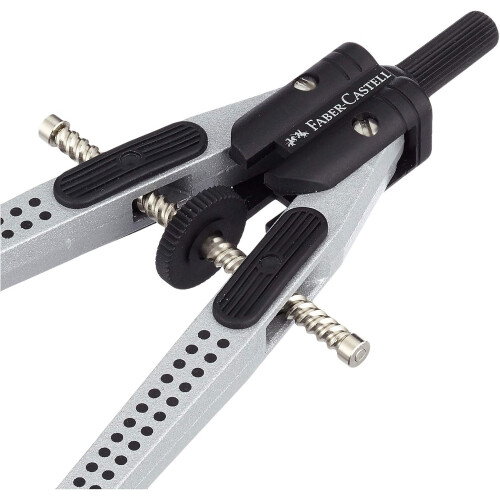 Faber-Castell Faber-Castell Quick Set Compass - Grip - Silver - 174472 1