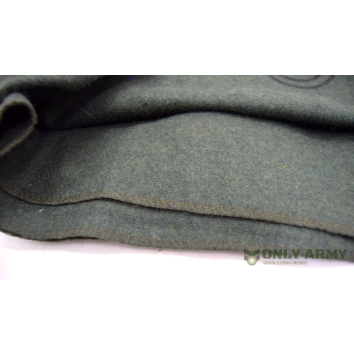 Olive Wool Blanket Camping Soft Wool Blend Lightweight 160cm X 200cm 2