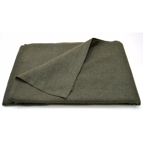 Wool Blanket Olive Green Large Lightweight Warm Wool 22cm X 150cm