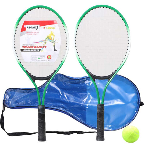 Kids Tennis Racket Set 52x22cm Lightweight with Trainer 2